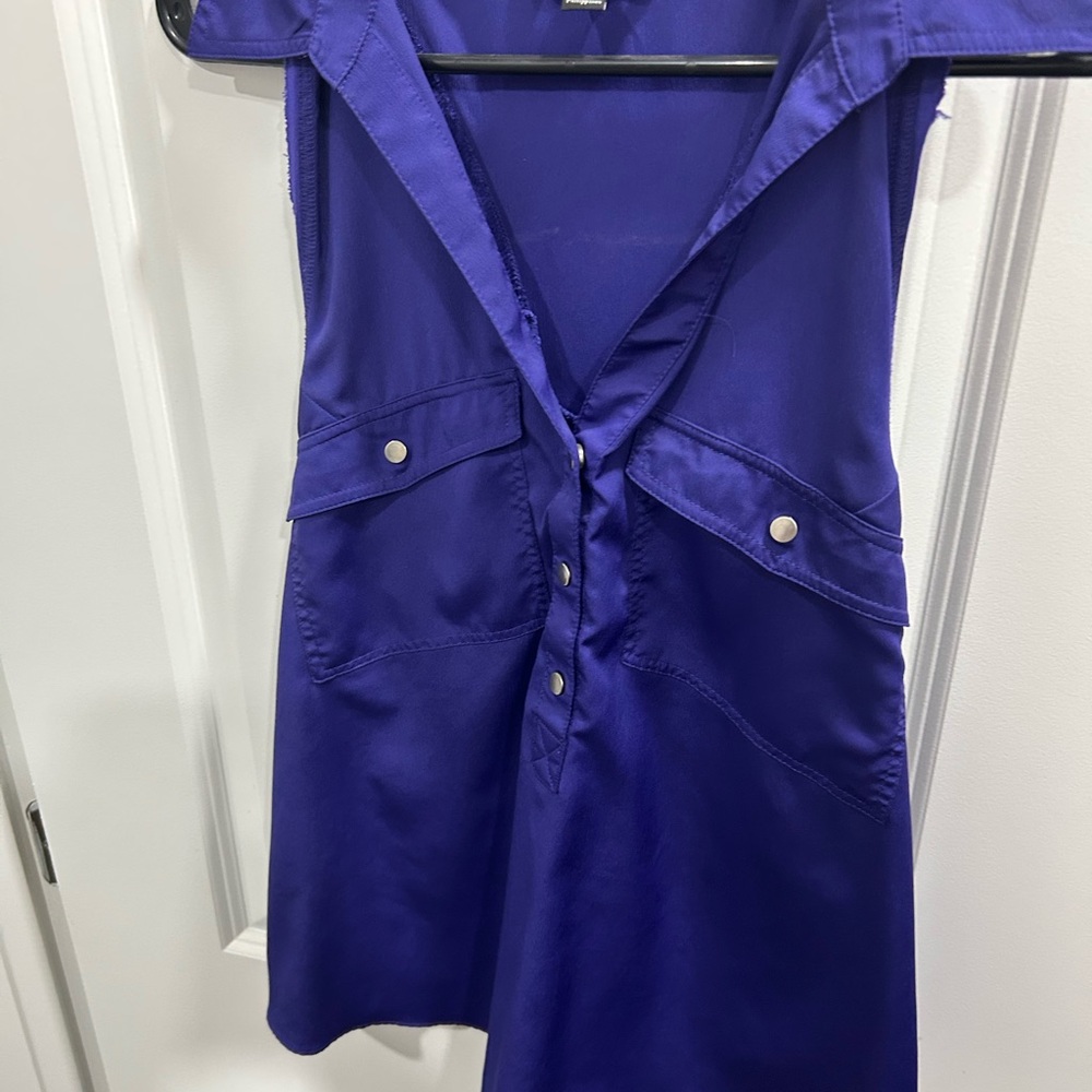 Rock & Republic Purple Sleeveless Blouse